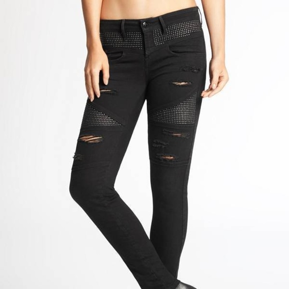 guess studded jeans